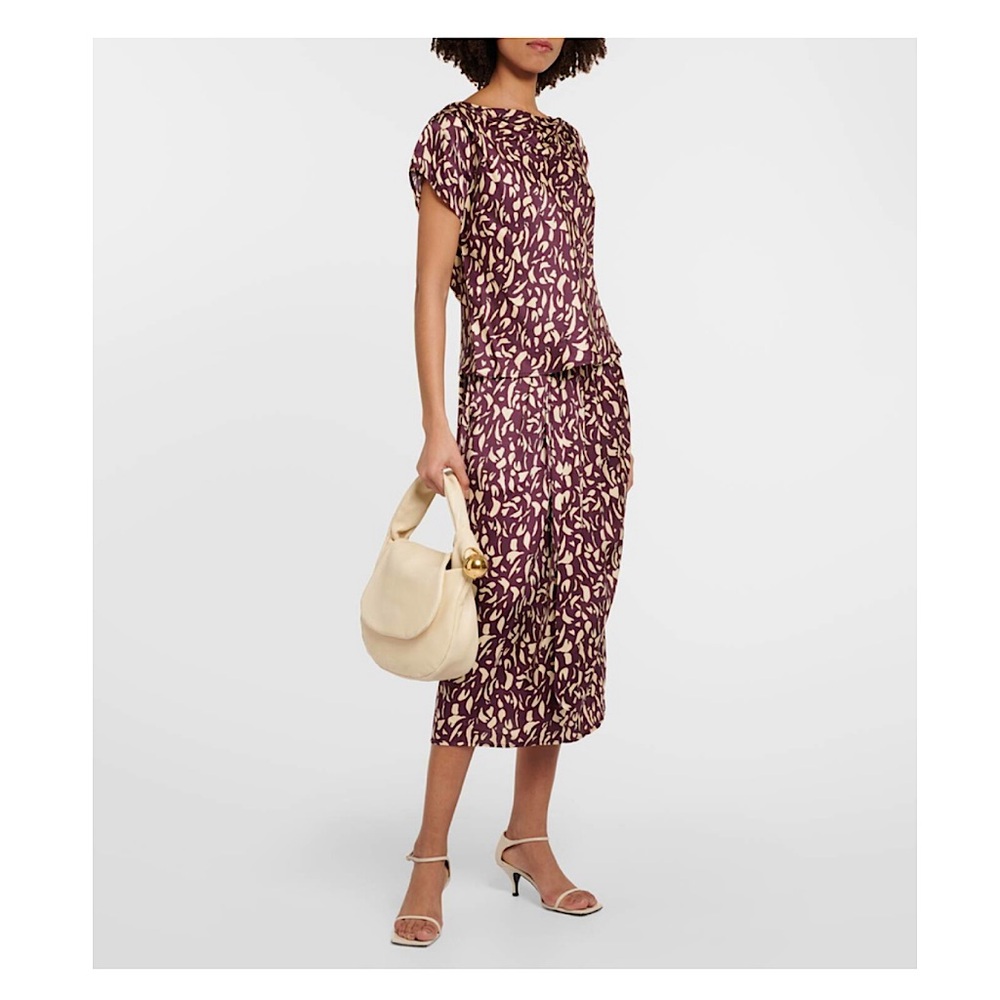 VELVET Devi printed satin top